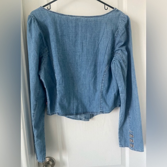Levi’s blue Jean long sleeve top size-XL - Picture 5 of 7
